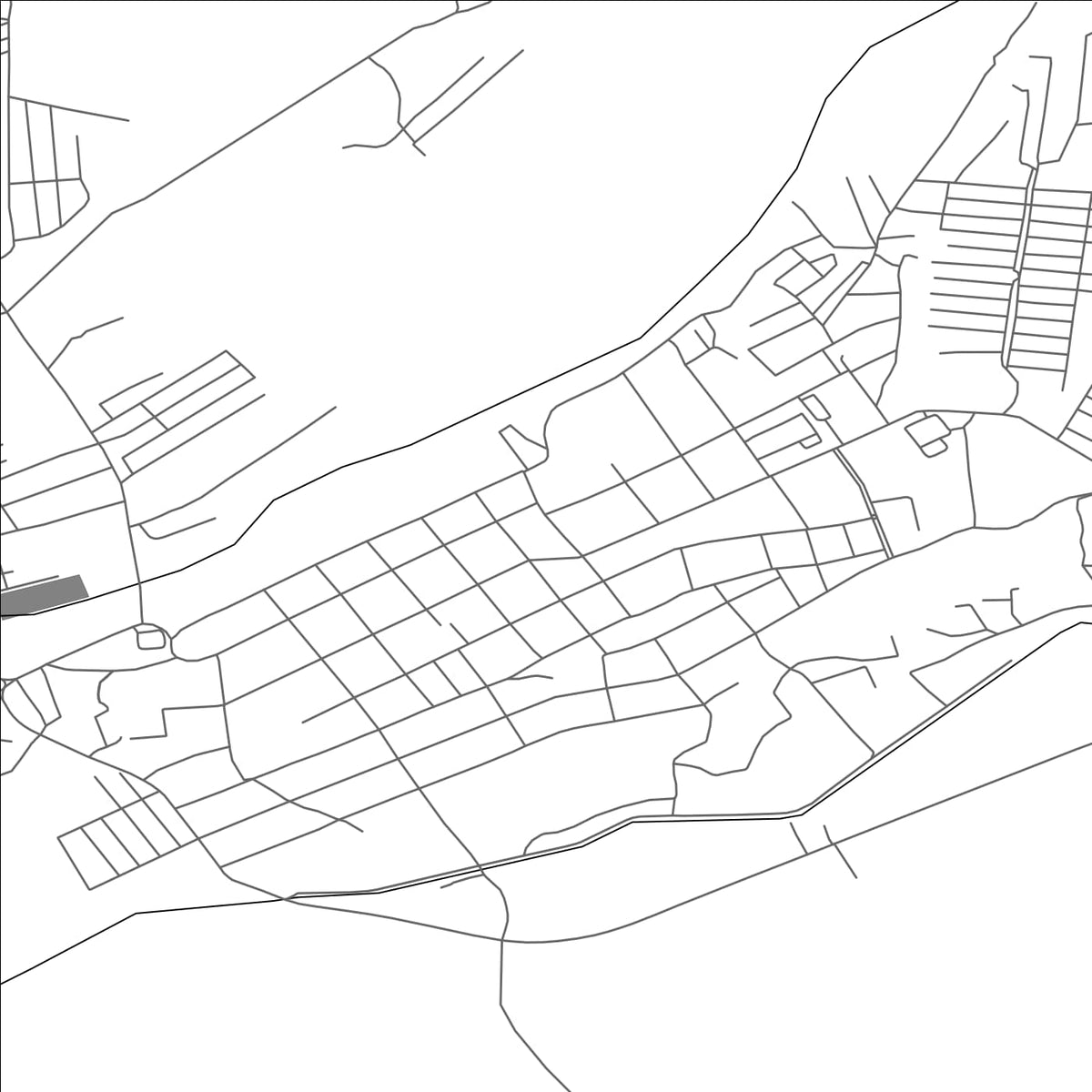 ROAD MAP OF QAZAX, AZERBAIJAN BY MAPBAKES