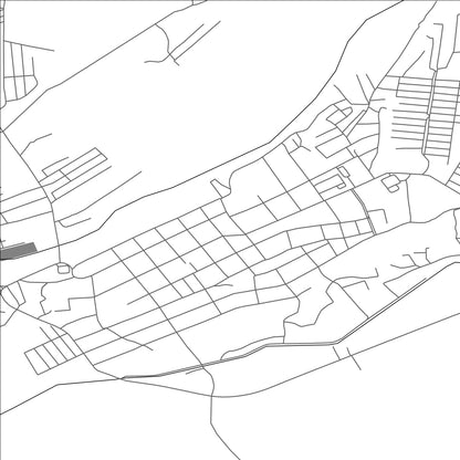 ROAD MAP OF QAZAX, AZERBAIJAN BY MAPBAKES