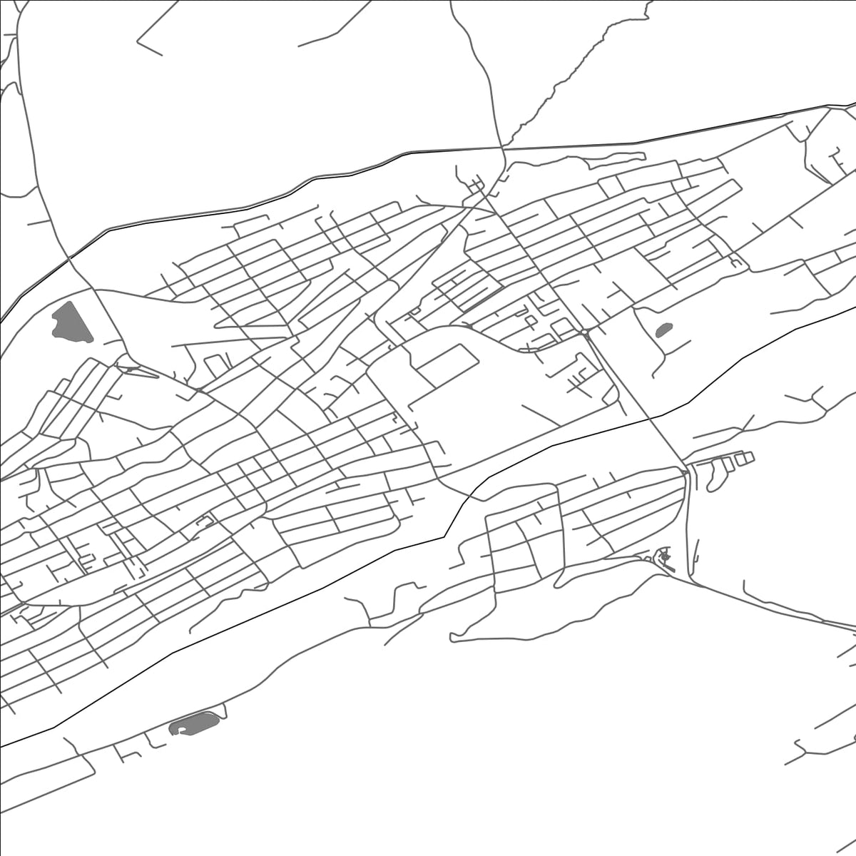 ROAD MAP OF QUSAR, AZERBAIJAN BY MAPBAKES