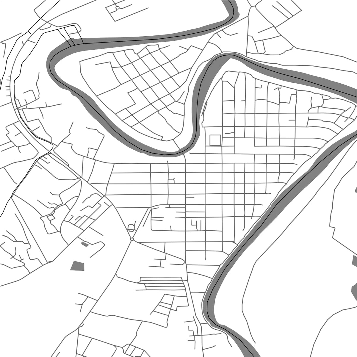 ROAD MAP OF SALYAN, AZERBAIJAN BY MAPBAKES