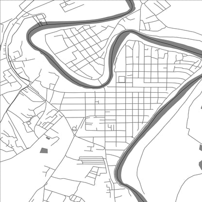 ROAD MAP OF SALYAN, AZERBAIJAN BY MAPBAKES