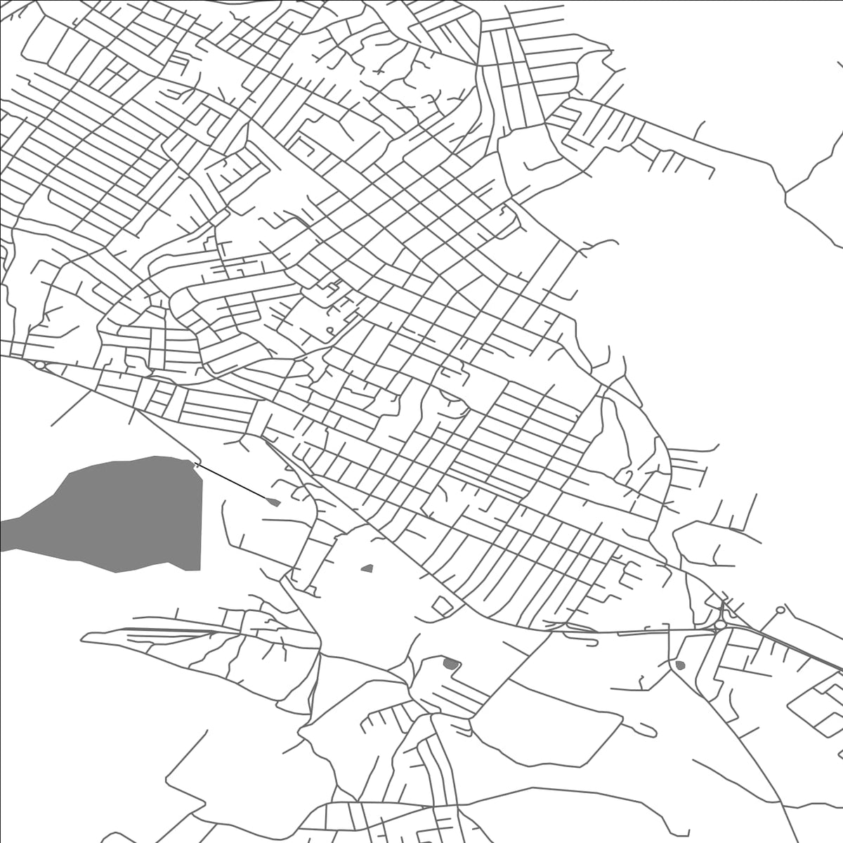 ROAD MAP OF SAMAXI, AZERBAIJAN BY MAPBAKES