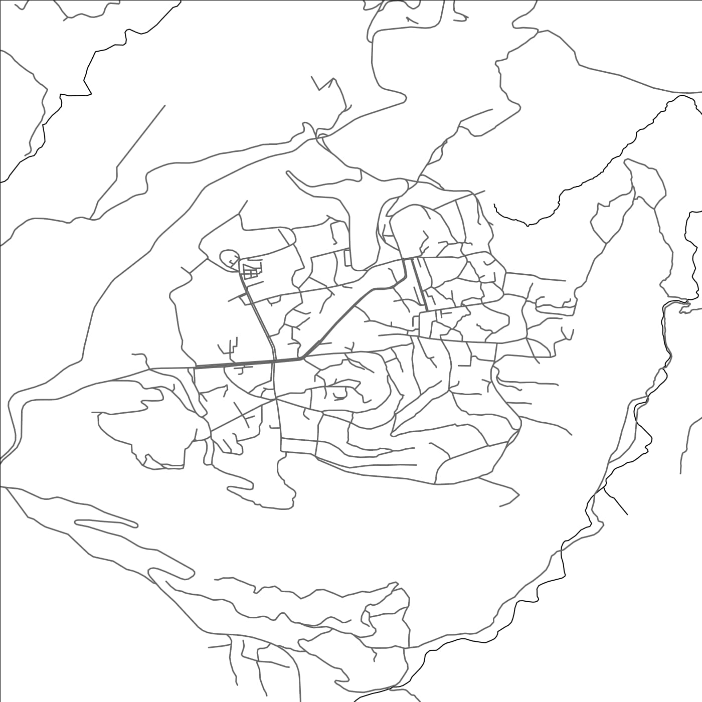 ROAD MAP OF SUSA, AZERBAIJAN BY MAPBAKES