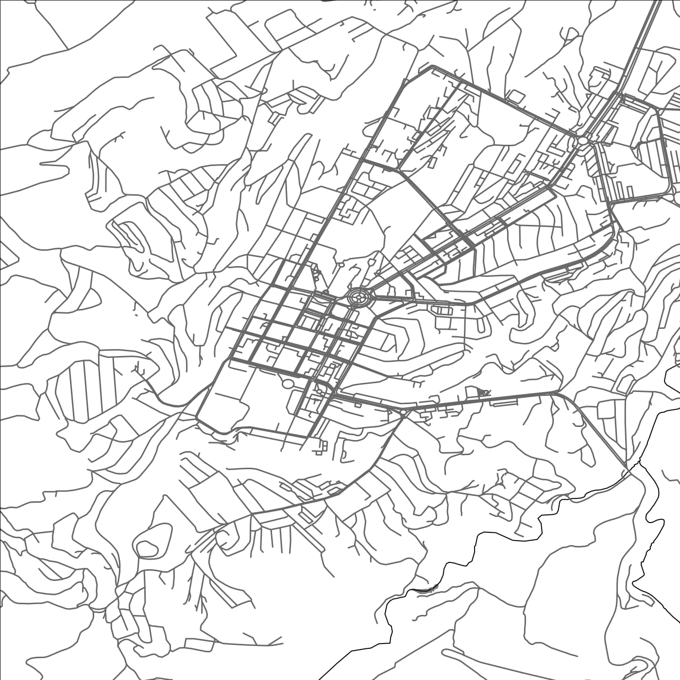 ROAD MAP OF XANKANDI, AZERBAIJAN BY MAPBAKES