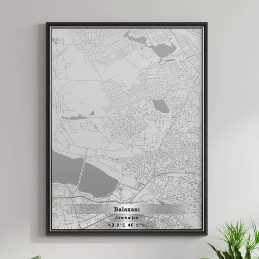 ROAD MAP OF BALAXANI, AZERBAIJAN BY MAPBAKES