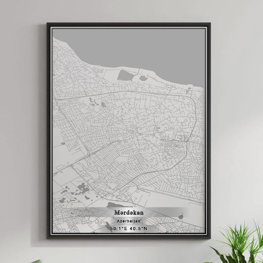 ROAD MAP OF MARDAKAN, AZERBAIJAN BY MAPBAKES