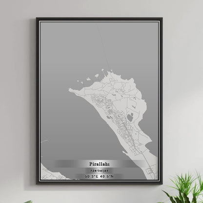 ROAD MAP OF PIRALLAHI, AZERBAIJAN BY MAPBAKES