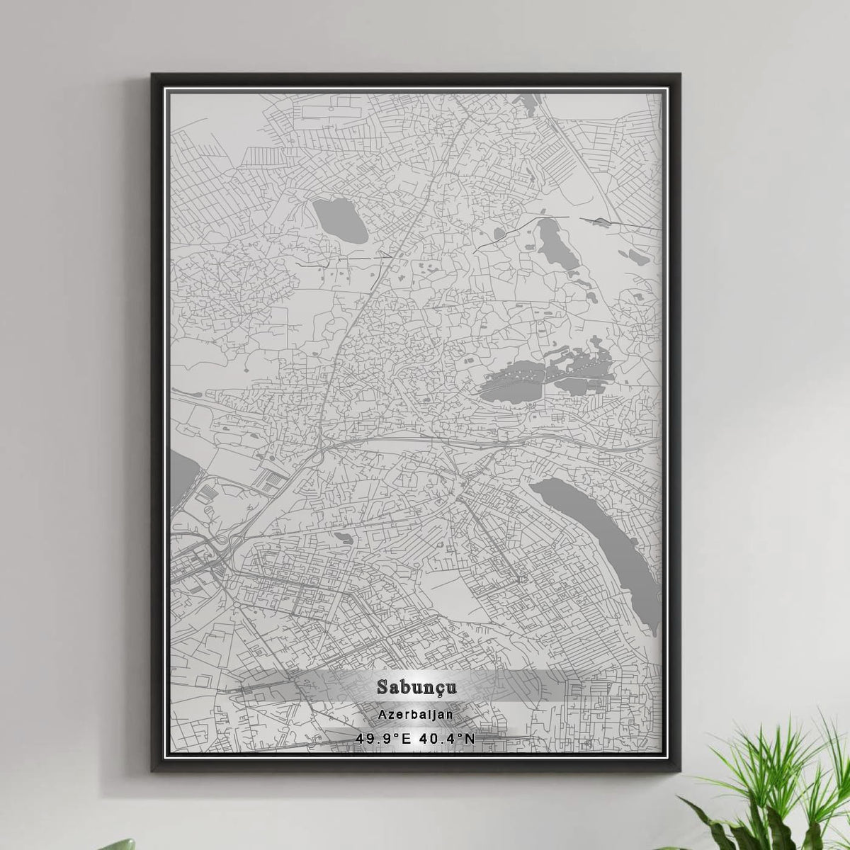 ROAD MAP OF SABUNCU, AZERBAIJAN BY MAPBAKES