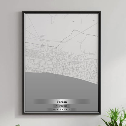 ROAD MAP OF TURKAN, AZERBAIJAN BY MAPBAKES