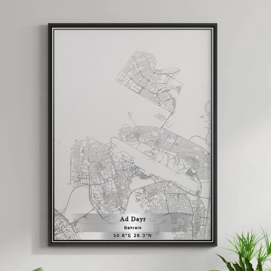 ROAD MAP OF AD DAYR, BAHRAIN BY MAPBAKES