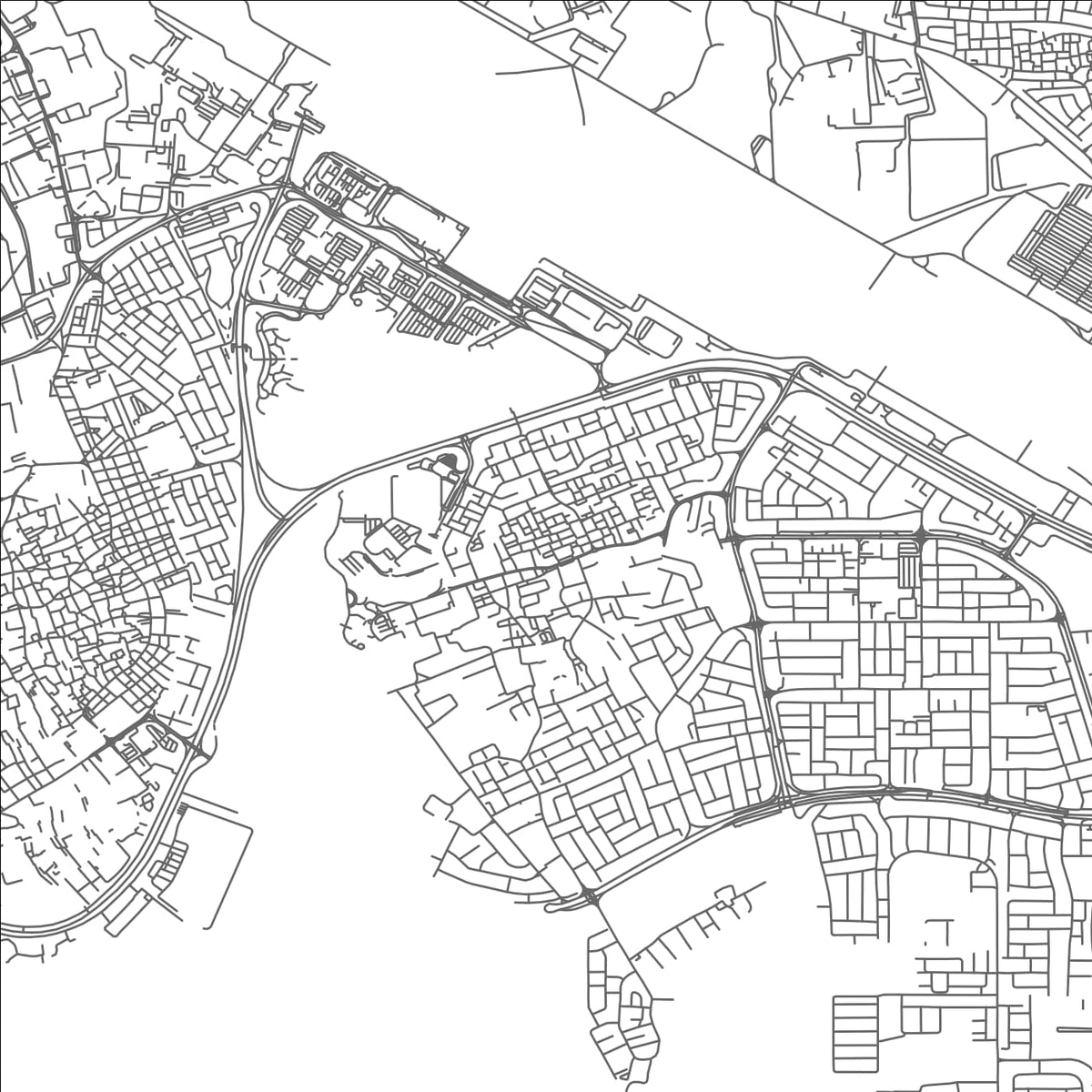ROAD MAP OF ARĀD, BAHRAIN BY MAPBAKES