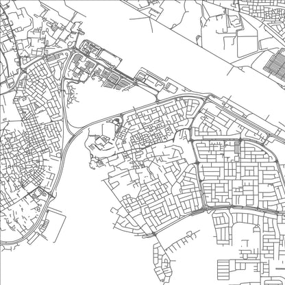 ROAD MAP OF ARĀD, BAHRAIN BY MAPBAKES