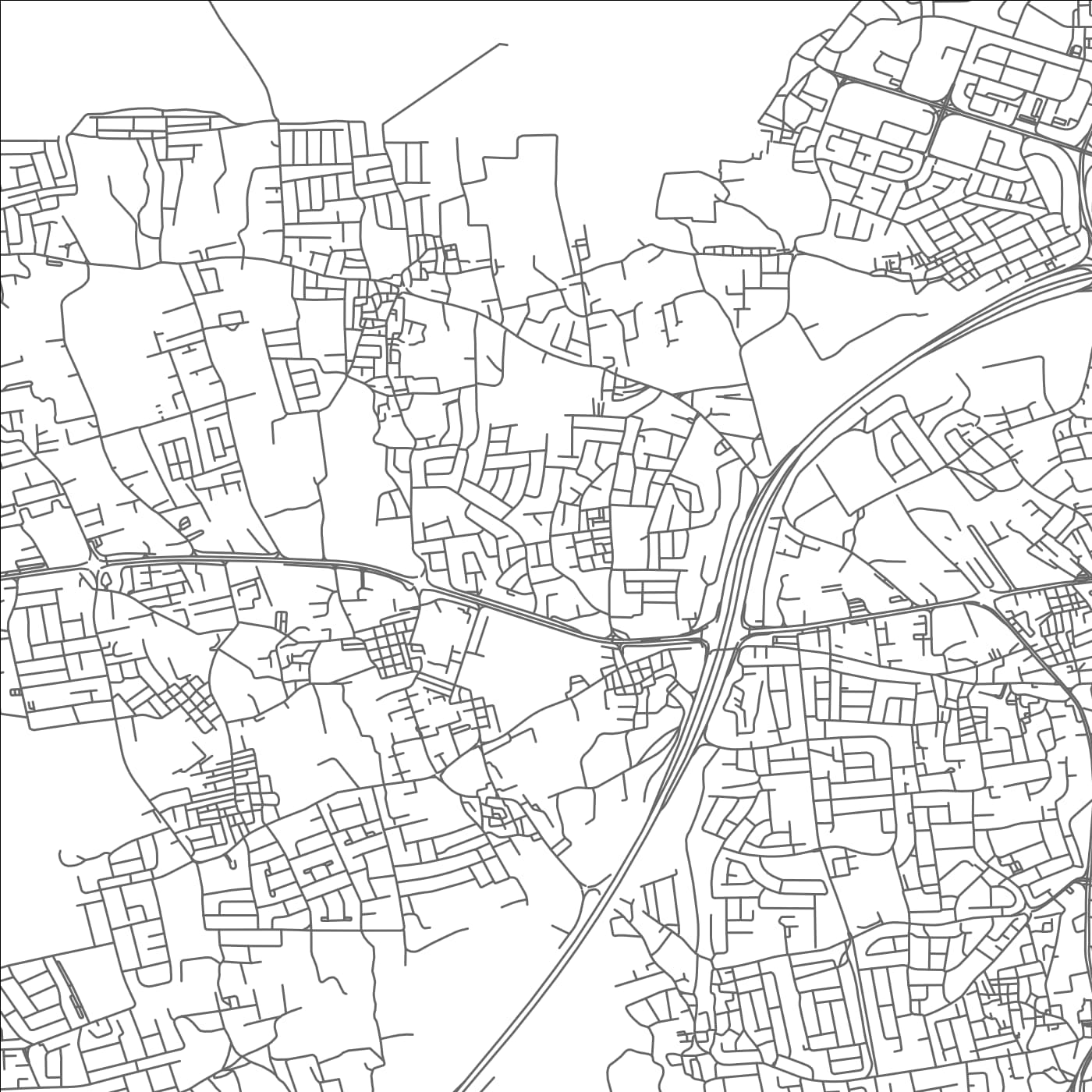 ROAD MAP OF AL MUQSHĀ‘, BAHRAIN BY MAPBAKES