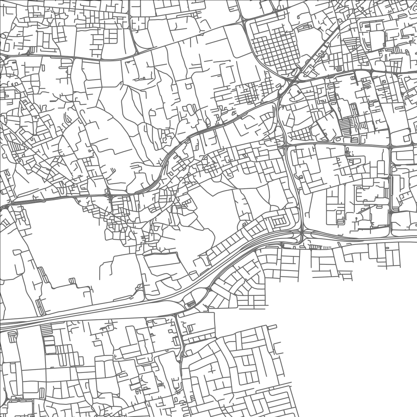 ROAD MAP OF AL MUWAYLIGHAH, BAHRAIN BY MAPBAKES