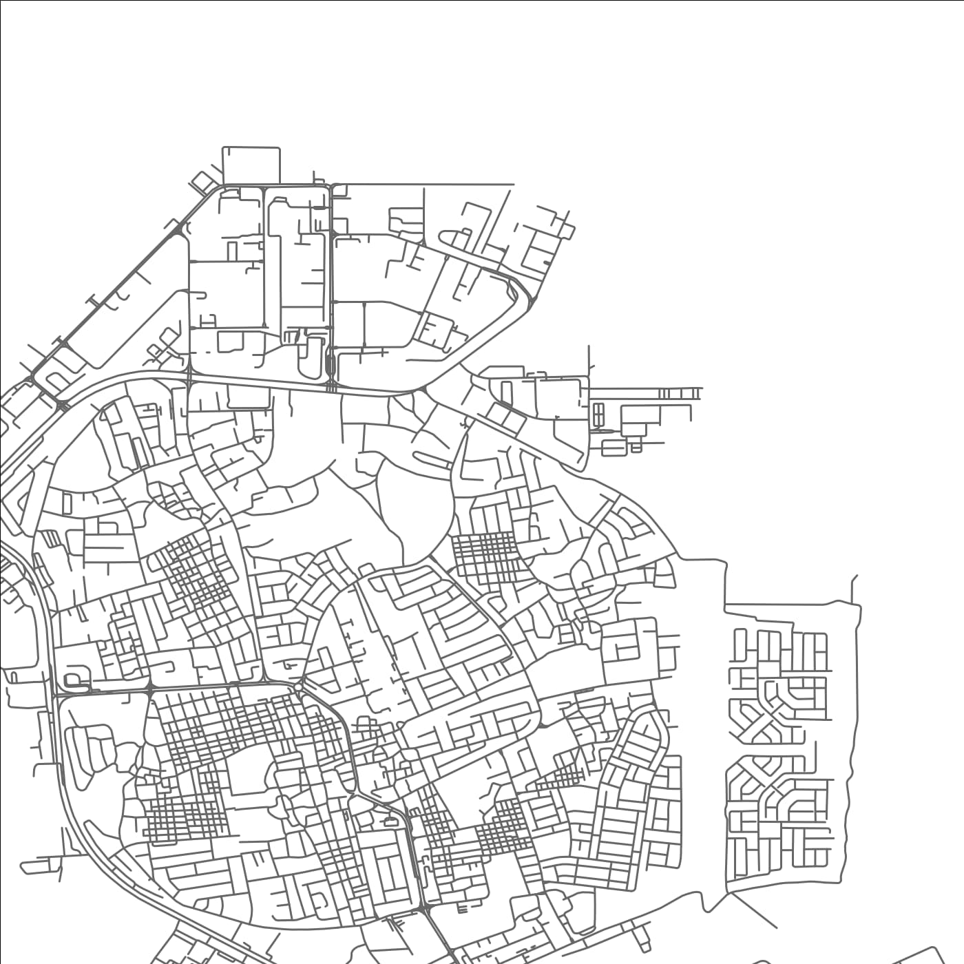 ROAD MAP OF ḨĀLAH, BAHRAIN BY MAPBAKES