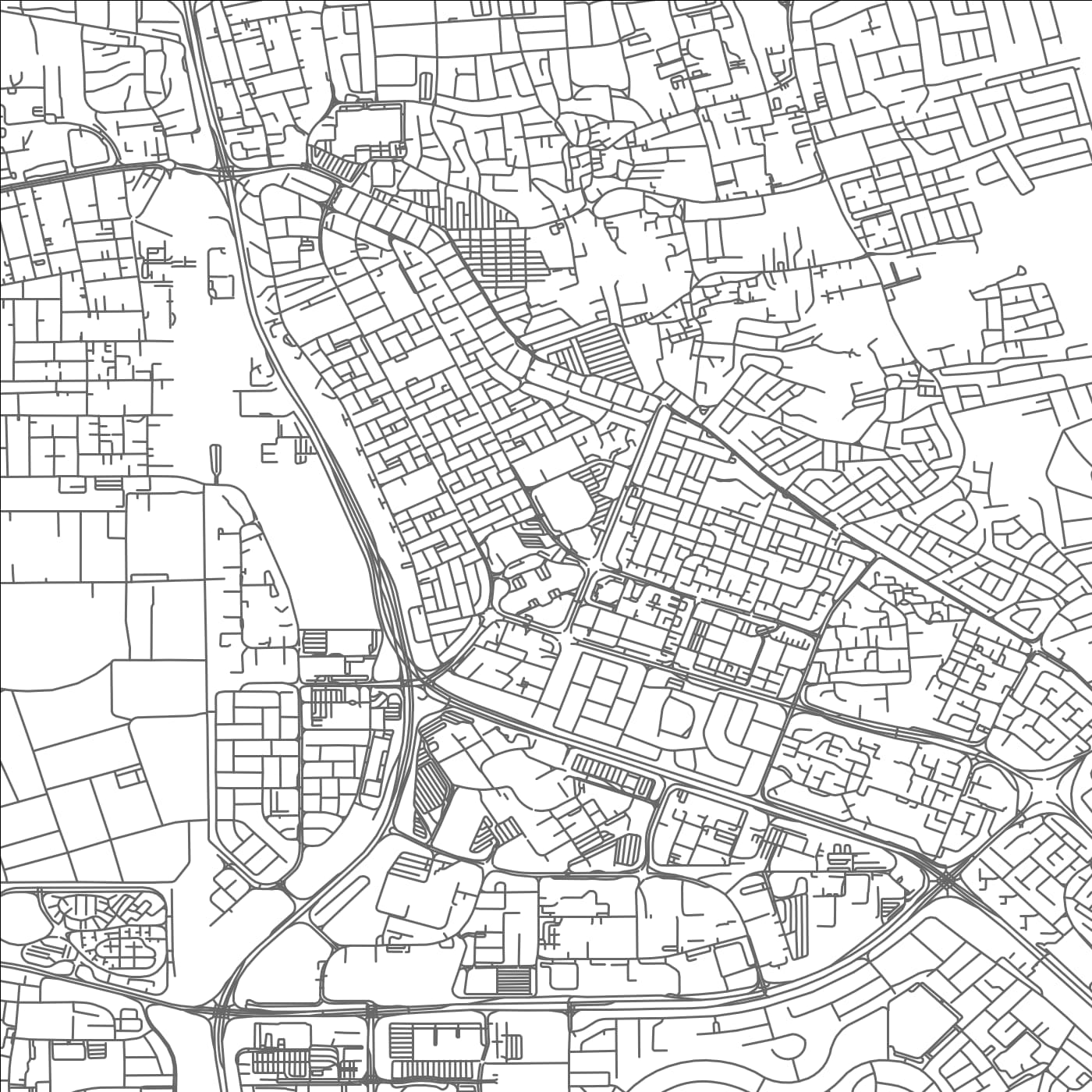 ROAD MAP OF MADĪNAT ‘ĪSÁ, BAHRAIN BY MAPBAKES