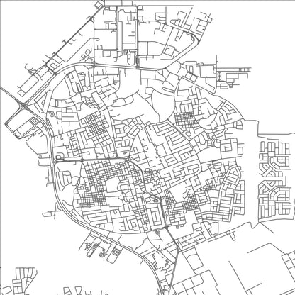 ROAD MAP OF MARQŪBĀN, BAHRAIN BY MAPBAKES