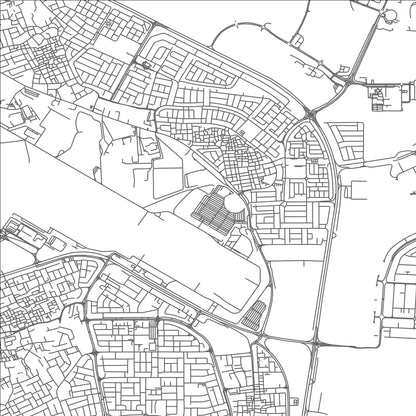 ROAD MAP OF QALĀLĪ, BAHRAIN BY MAPBAKES