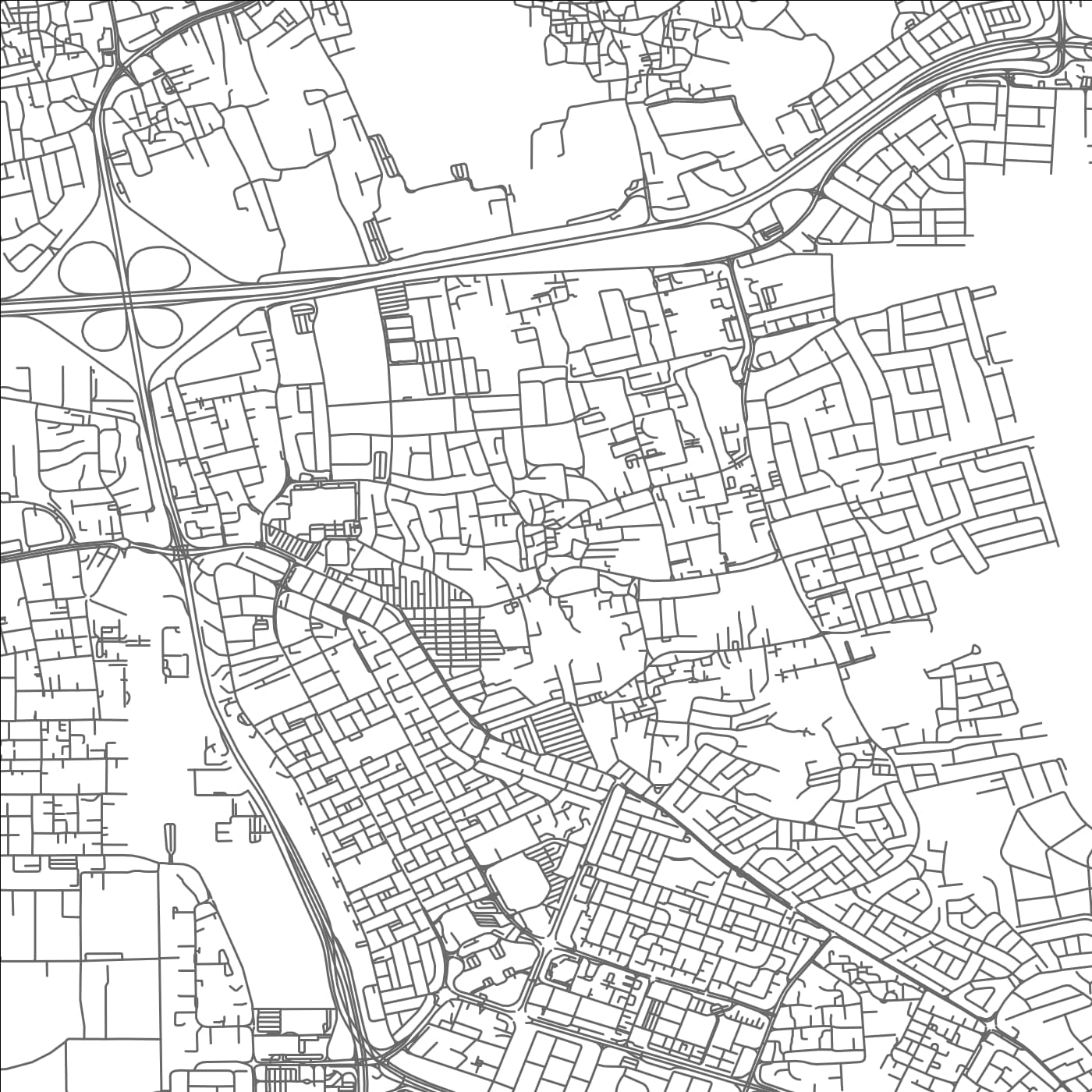 ROAD MAP OF TŪBLĪ, BAHRAIN BY MAPBAKES