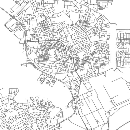 ROAD MAP OF WĀDIYĀN, BAHRAIN BY MAPBAKES