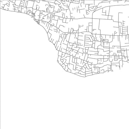 ROAD MAP OF ATLANTIC SHORES, BARBADOS BY MAPBAKES