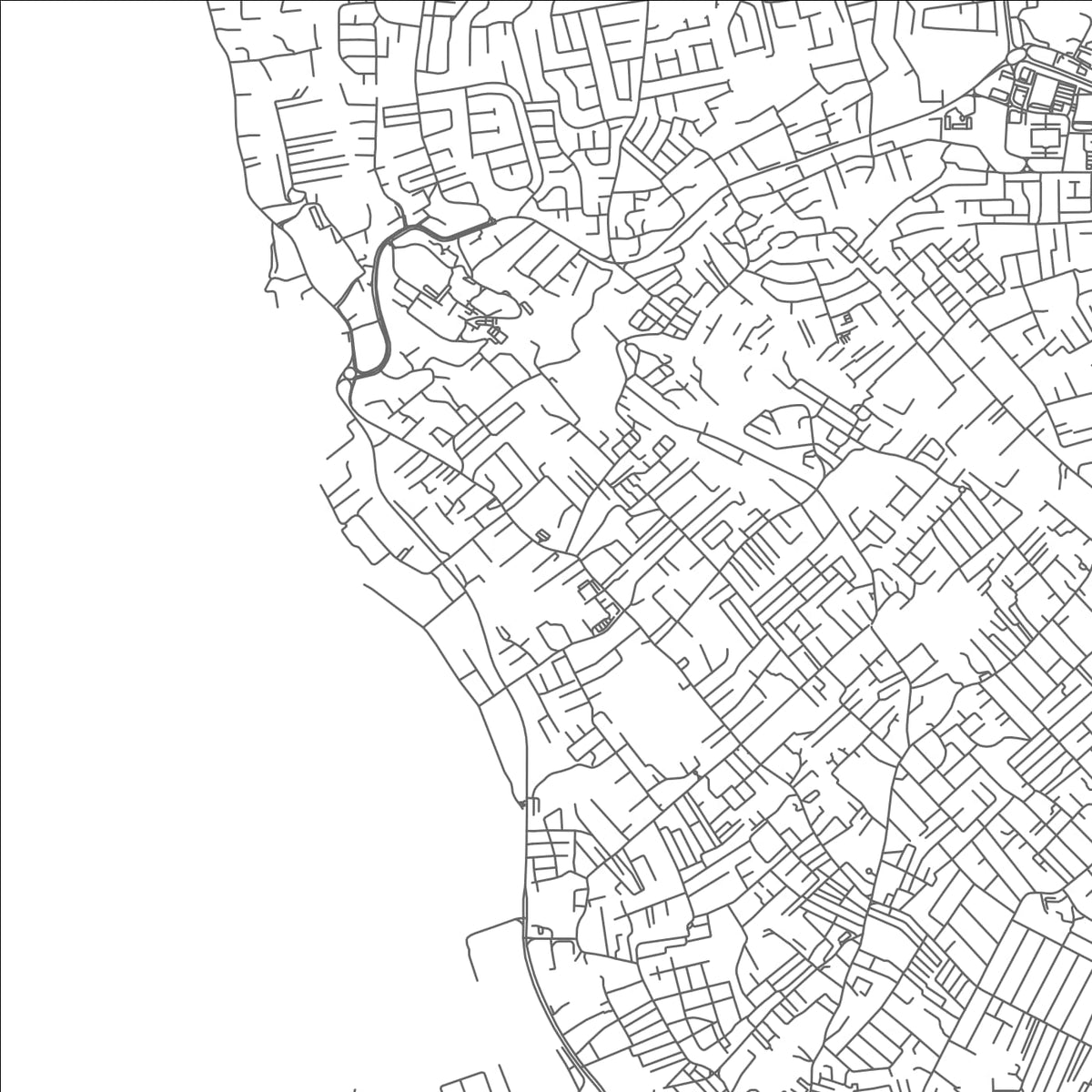 ROAD MAP OF BLACK ROCK, BARBADOS BY MAPBAKES