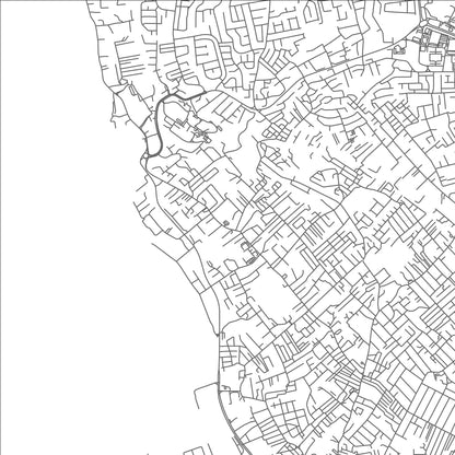 ROAD MAP OF BLACK ROCK, BARBADOS BY MAPBAKES