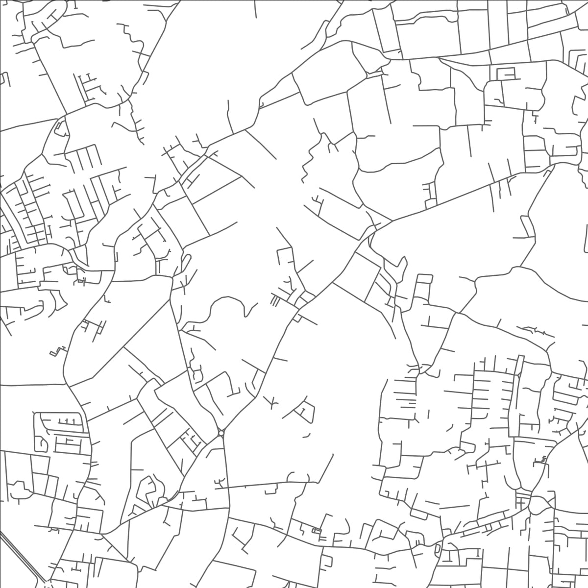 ROAD MAP OF BOURNES, BARBADOS BY MAPBAKES