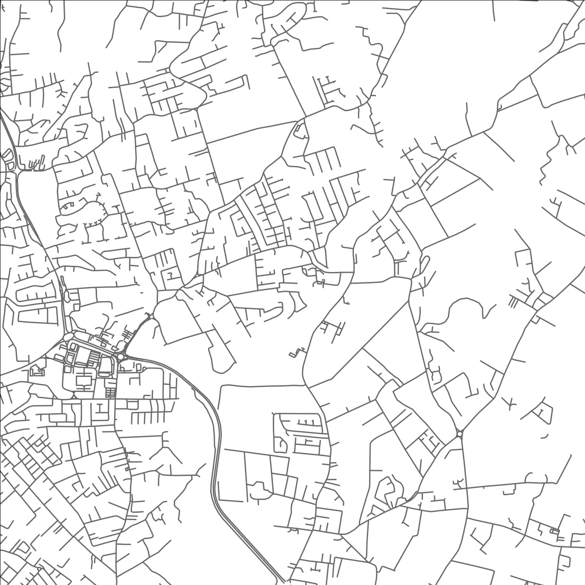 ROAD MAP OF CANE WOOD, BARBADOS BY MAPBAKES