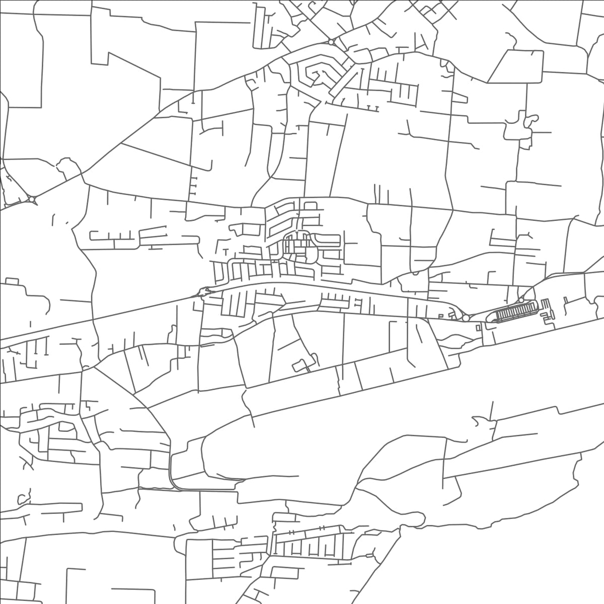 ROAD MAP OF COVERLEY, BARBADOS BY MAPBAKES
