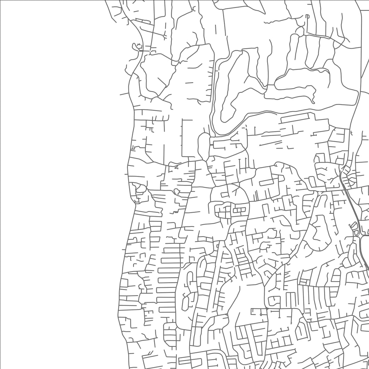 ROAD MAP OF DURANTS, BARBADOS BY MAPBAKES