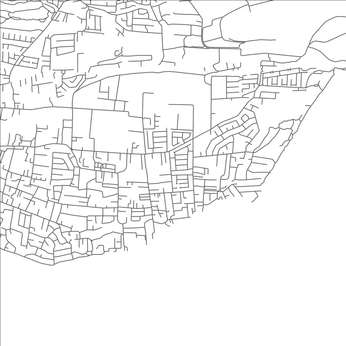ROAD MAP OF EALING PARK, BARBADOS BY MAPBAKES