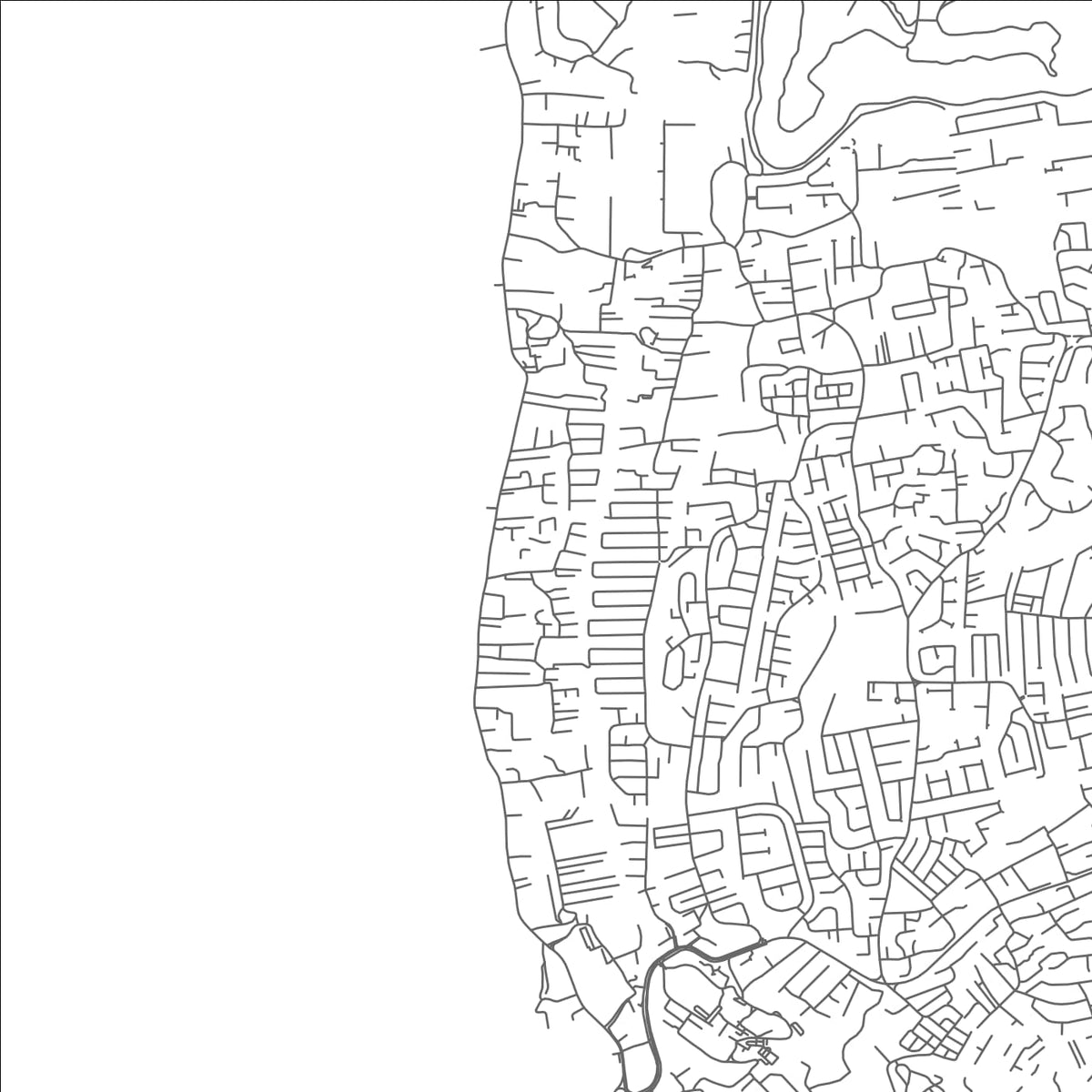 ROAD MAP OF FITTS, BARBADOS BY MAPBAKES