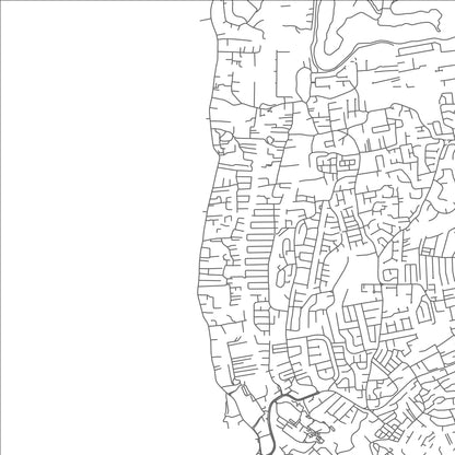 ROAD MAP OF FITTS, BARBADOS BY MAPBAKES