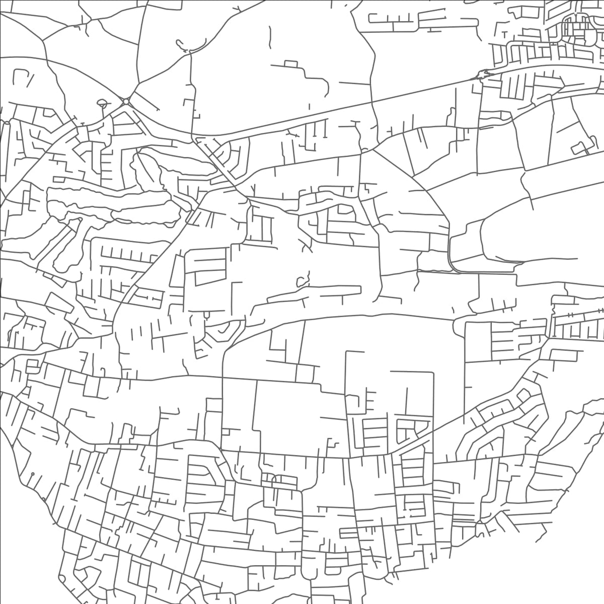 ROAD MAP OF GIBBONS, BARBADOS BY MAPBAKES