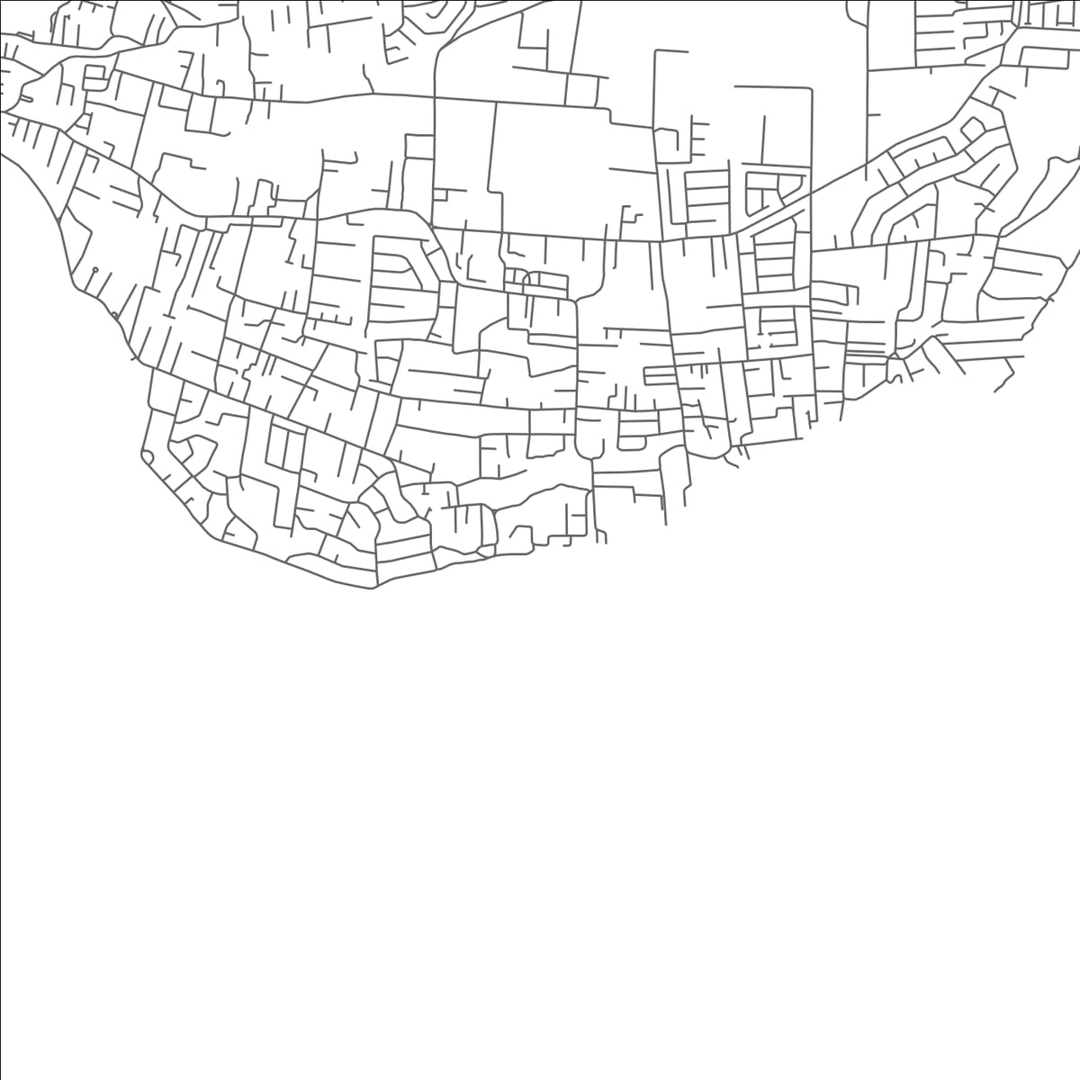 ROAD MAP OF GREEN GARDEN, BARBADOS BY MAPBAKES