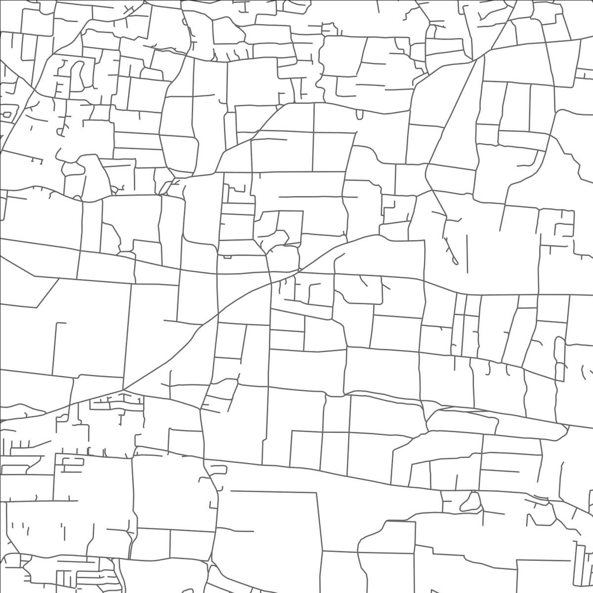 ROAD MAP OF HANNAYS TENANTRY, BARBADOS BY MAPBAKES
