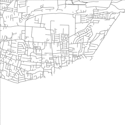 ROAD MAP OF INCH MARLOWE, BARBADOS BY MAPBAKES