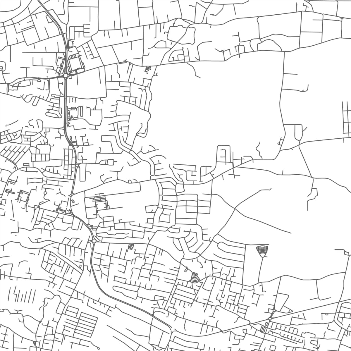 ROAD MAP OF KENT, BARBADOS BY MAPBAKES