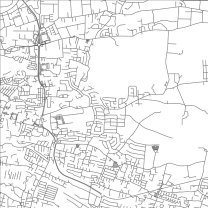 ROAD MAP OF KENT, BARBADOS BY MAPBAKES