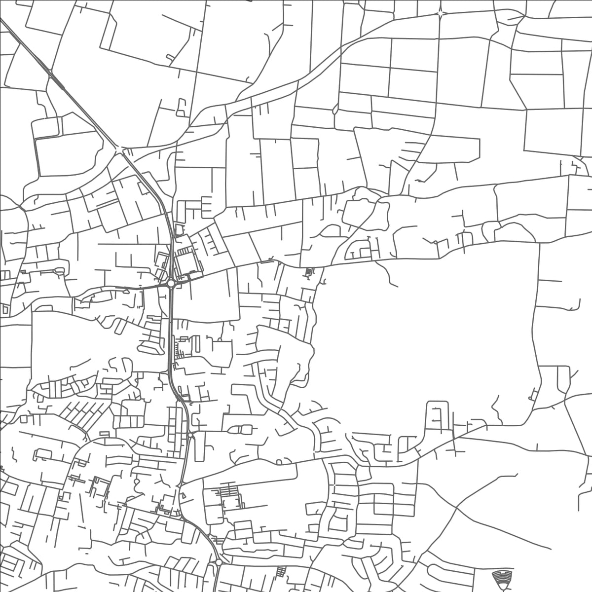 ROAD MAP OF LOWER BIRNEYS, BARBADOS BY MAPBAKES