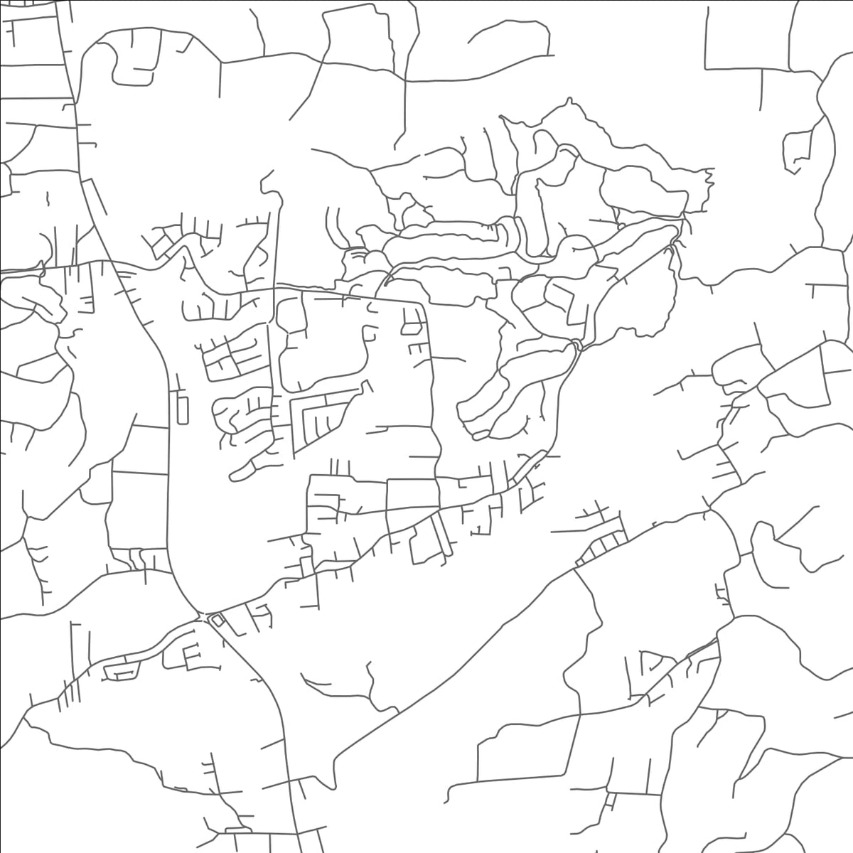 ROAD MAP OF ORANGE HILL, BARBADOS BY MAPBAKES