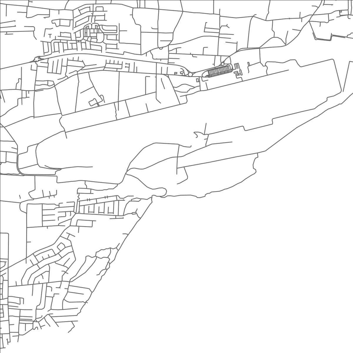ROAD MAP OF PARAGON, BARBADOS BY MAPBAKES