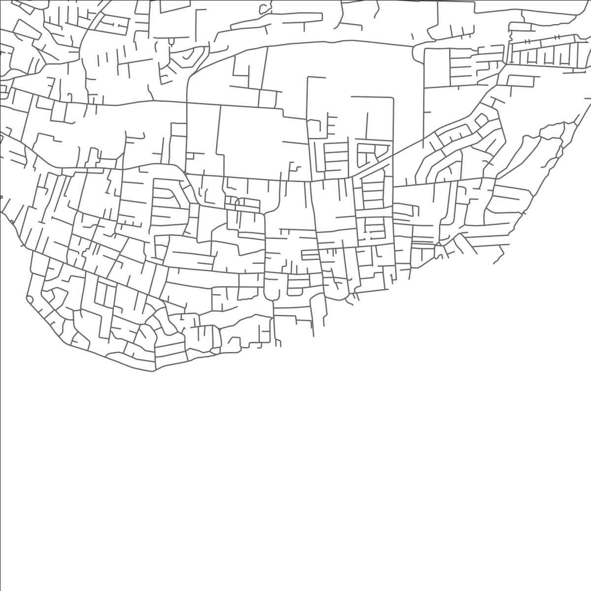 ROAD MAP OF SILVER SANDS, BARBADOS BY MAPBAKES