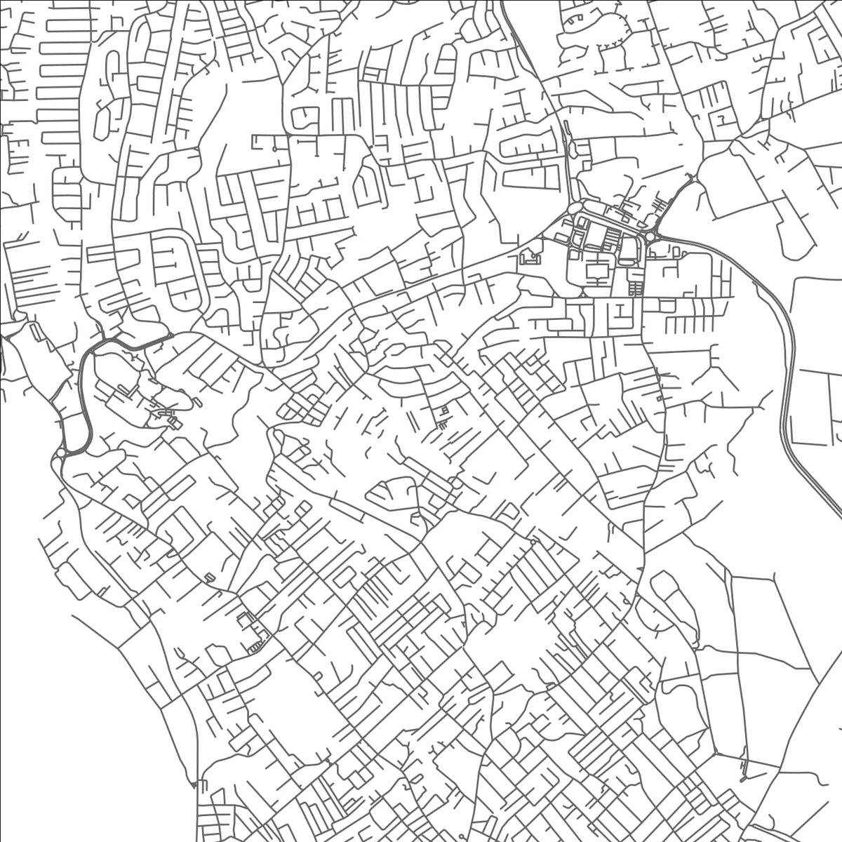 ROAD MAP OF WANSTEAD, BARBADOS BY MAPBAKES