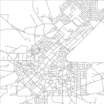 ROAD MAP OF GHANZI, BOTSWANA BY MAPBAKES