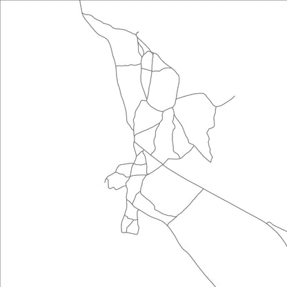 ROAD MAP OF KALAMARE, BOTSWANA BY MAPBAKES