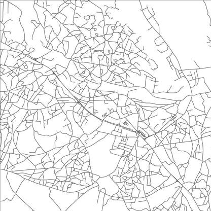ROAD MAP OF KANYE, BOTSWANA BY MAPBAKES