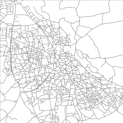 ROAD MAP OF KOPONG, BOTSWANA BY MAPBAKES