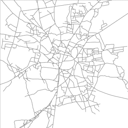 ROAD MAP OF LENTSWELETAU, BOTSWANA BY MAPBAKES